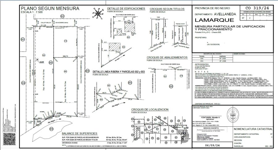 Digitlización de las mensuras.