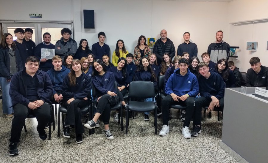 DELEGACIÓN. El grupo durante la visita.