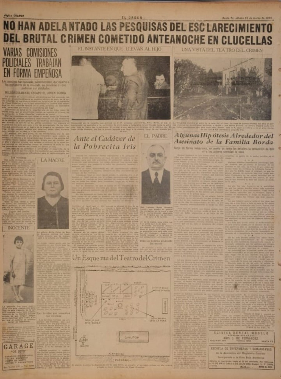 El impacto que caus&oacute; el suceso est&aacute; dado en la importante cr&oacute;nica del 23.03.1940.