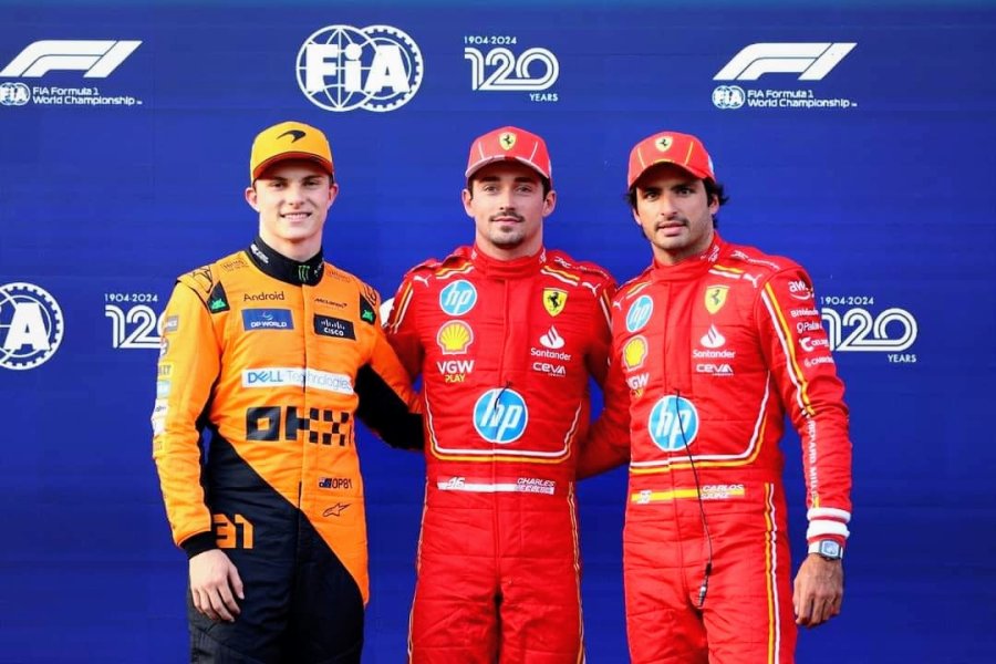 Oscar Piastri, Charles Leclerc y Carlos Sainz se destacaron en la clasificaci&oacute;n en Azerbaiy&aacute;n.