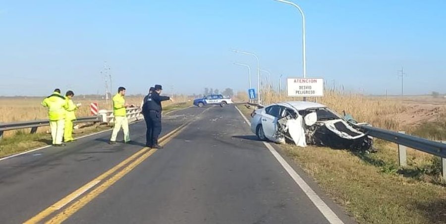 El escenario de la tragedia vial en La Francia.