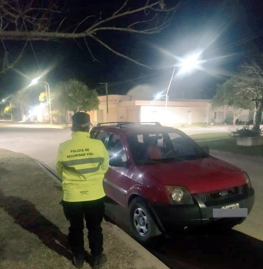 La camioneta Ford EcoSport retenida.