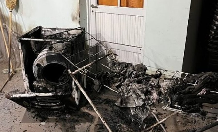 Un hecho preocupante en el cual quemaron un lavarropas y un tender con ropa, además de otros daños menores.