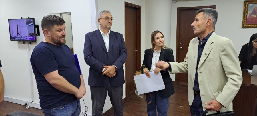 Pablo Pinotti, Alcides Calvo, Barbara Chivalero y Adri&aacute;n Sola.