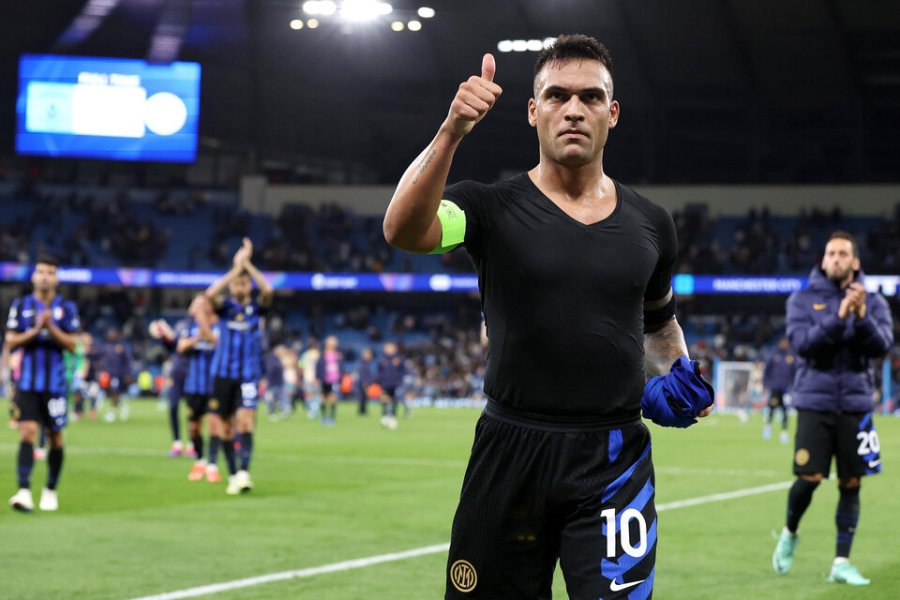 Lautaro Martínez, ingresó promediando el segundo tiempo.