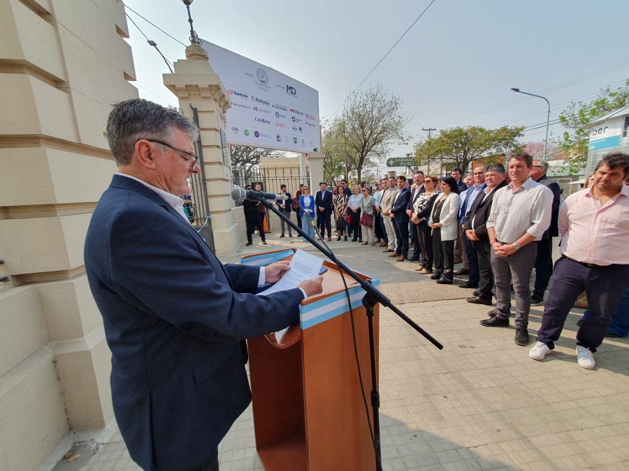 DISCURSO. Horacio Albrecht puso sobre la mesa los valores y la importancia del sector.