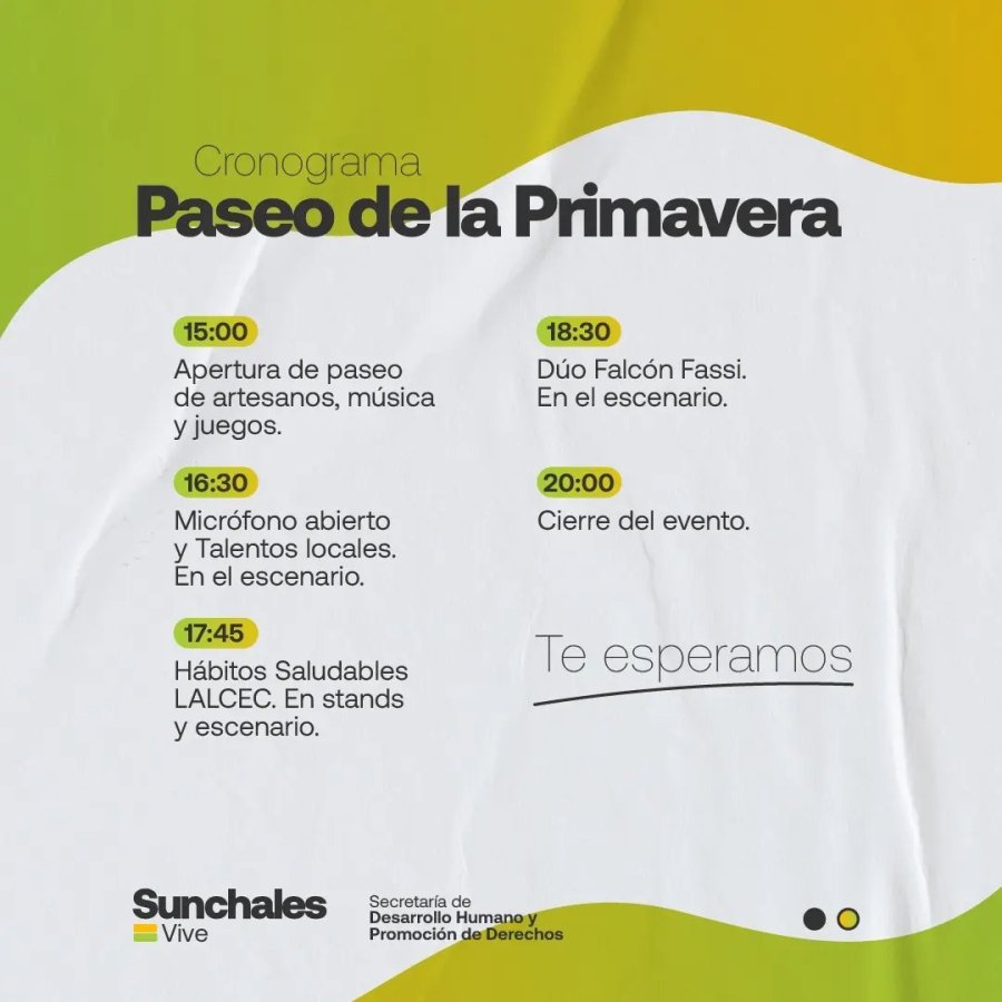 El programa de la propuesta.