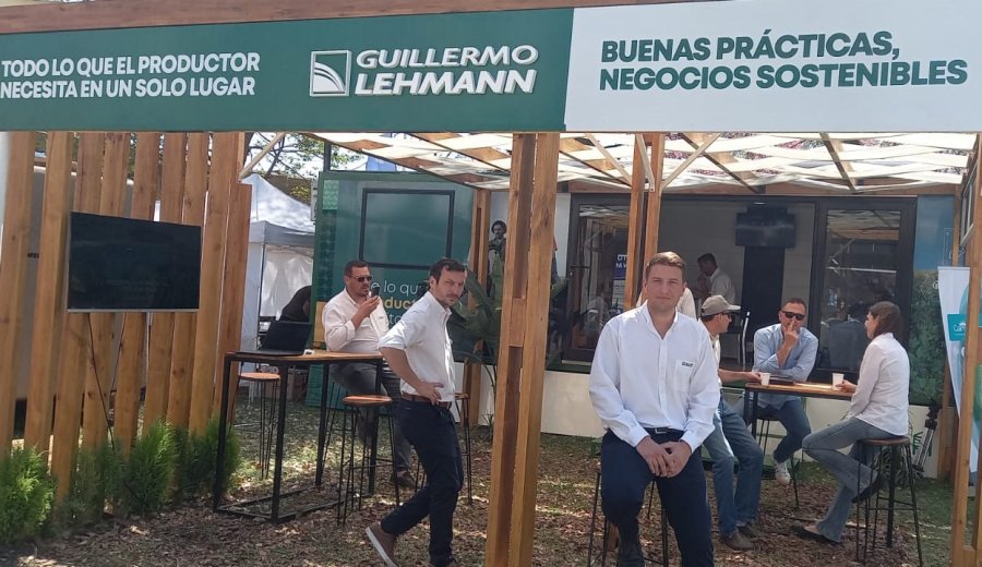 Mauricio Jullier explic&oacute; los detalles del proyecto del Centro de Almacenamiento de Envases de Fitosanitarios en el stand de La Lehmann en la ExpoRural.