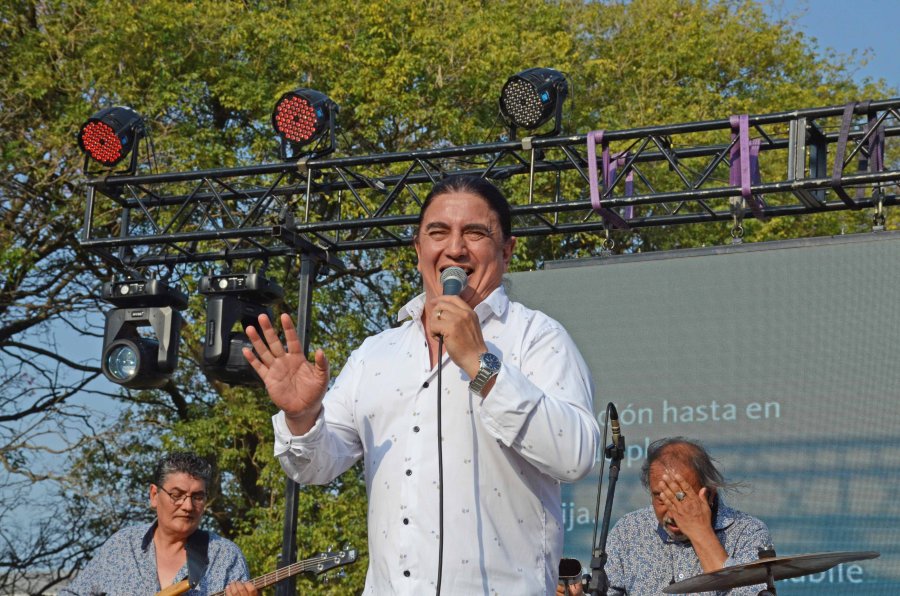 Mario Pereyra en el escenario. FOTO M. LIOTTA
