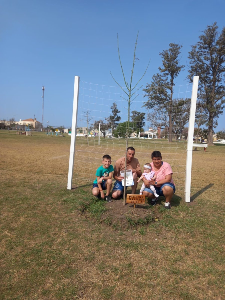 Una de las familias que participan del programa.