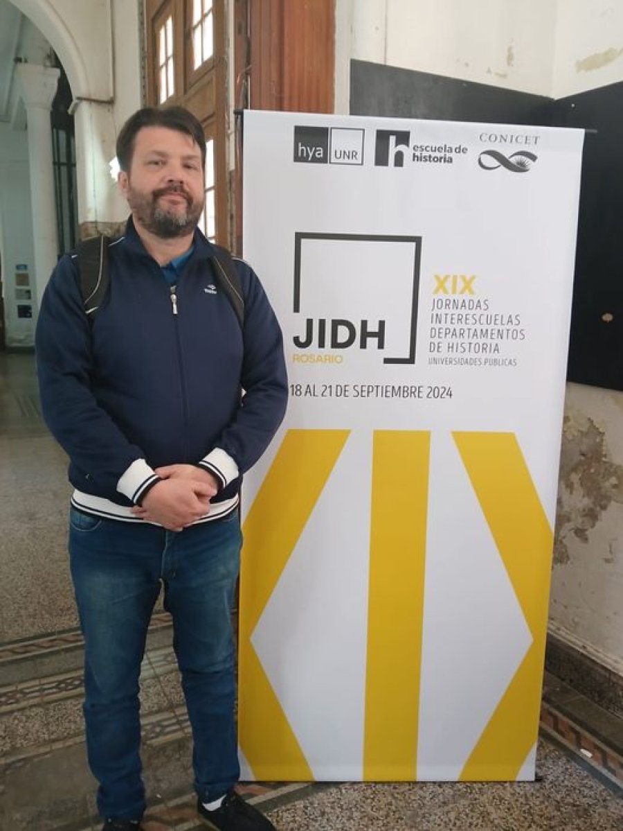 El historiador en Rosario.