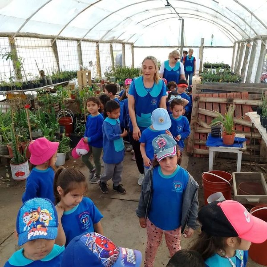 El grupo durante la recorrida.