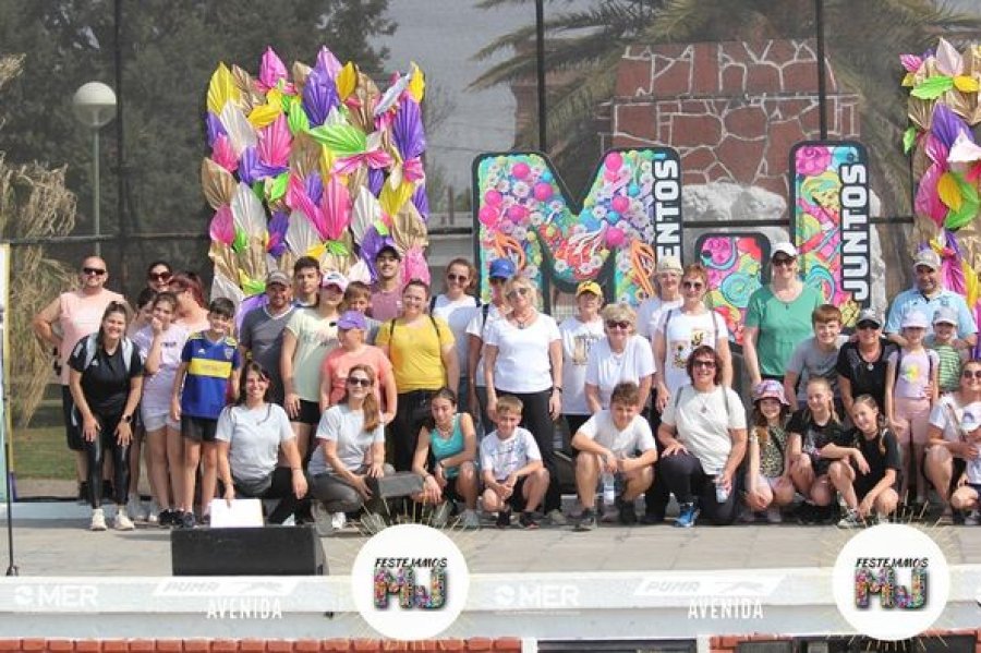 Uno de los alegres momentos disfrutados ayer.