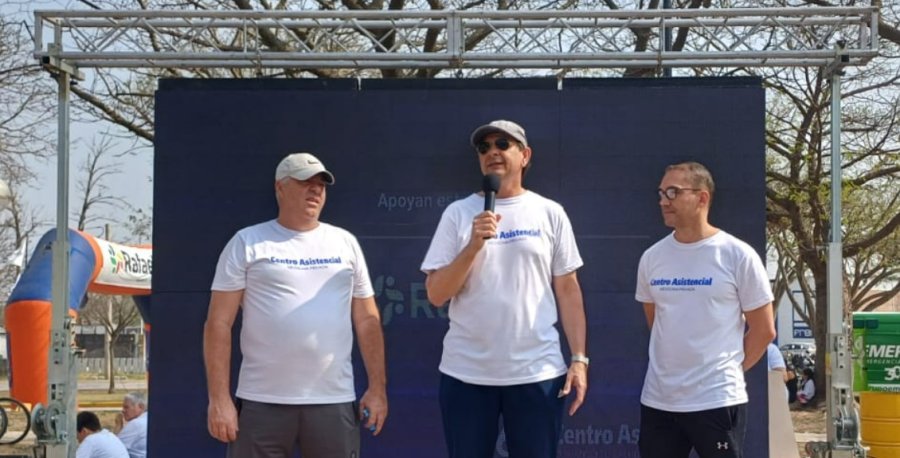 Jorge Bertram, secretario general de la AMDC, Daniel Marfortt, presidente y Alejandro Fiorillo, integrante de la Comisi&oacute;n Directiva. (FOTO AMDC)