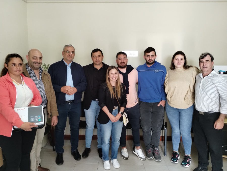 la ceremonia de entrega del donativo.