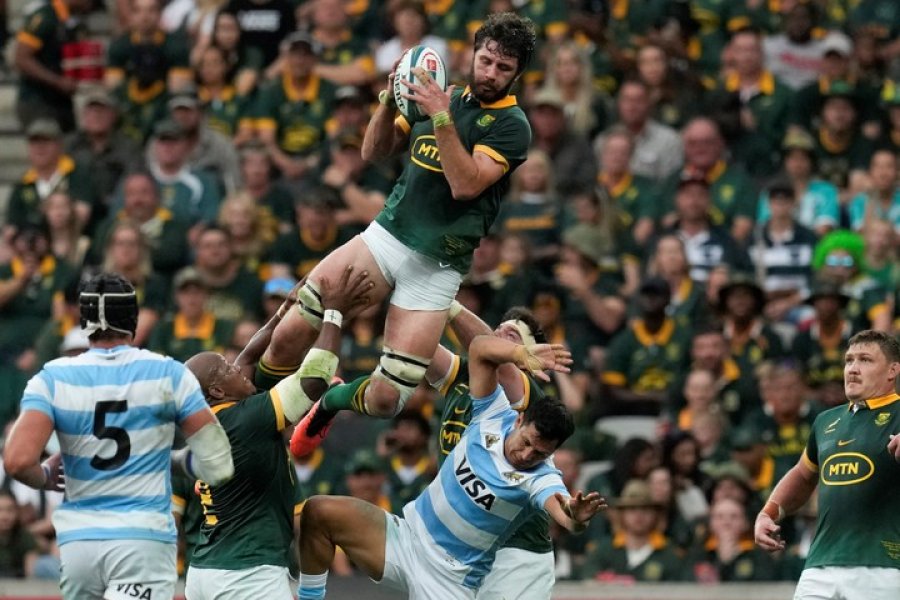 SUPERIORES. Los Springboks se impusieron con claridad.