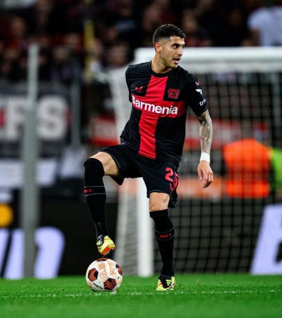 VOLANTE. Exequiel Palacios, del Bayer Leverkusen.
