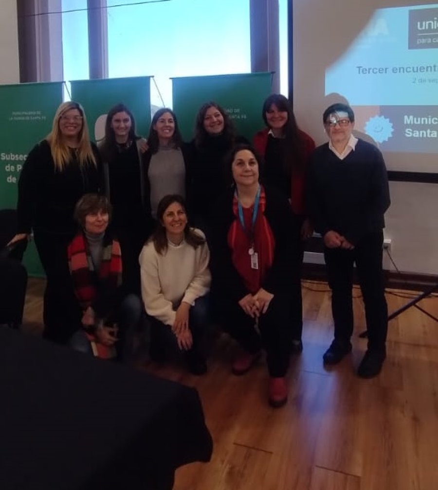 Funcionarios del municipio se reunieron con el equipo de UNICEF.