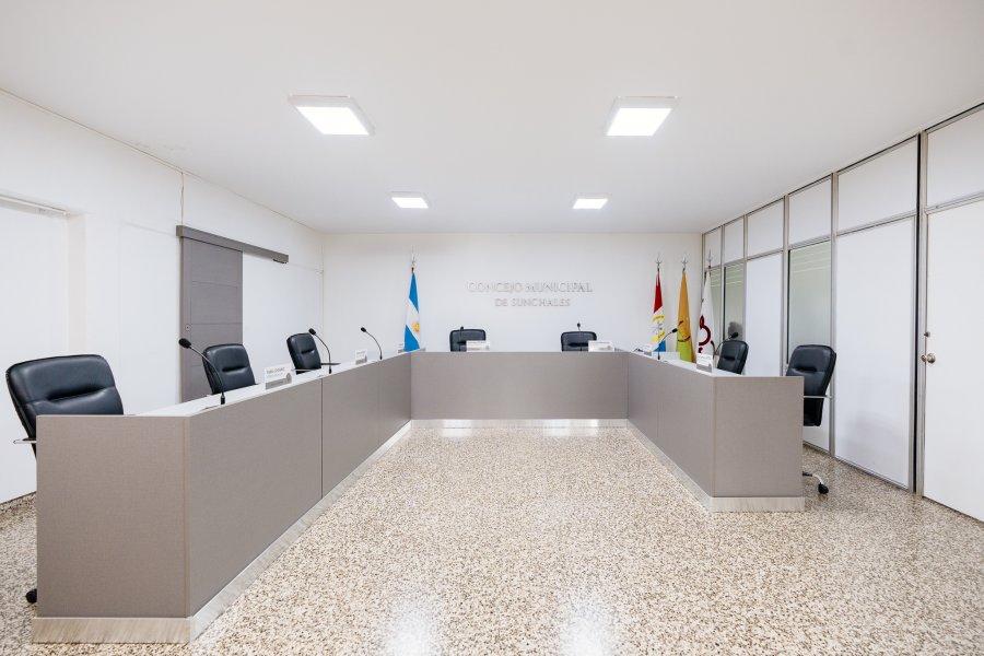 El recinto de sesiones.