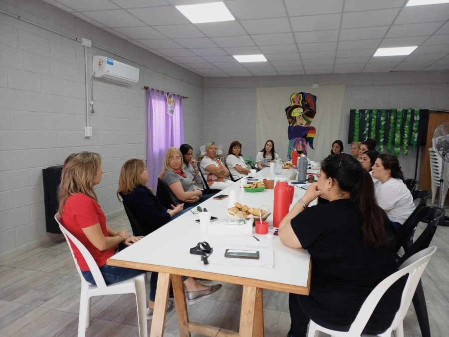 Vista general de la reuni&oacute;n en Mar&iacute;a Juana.