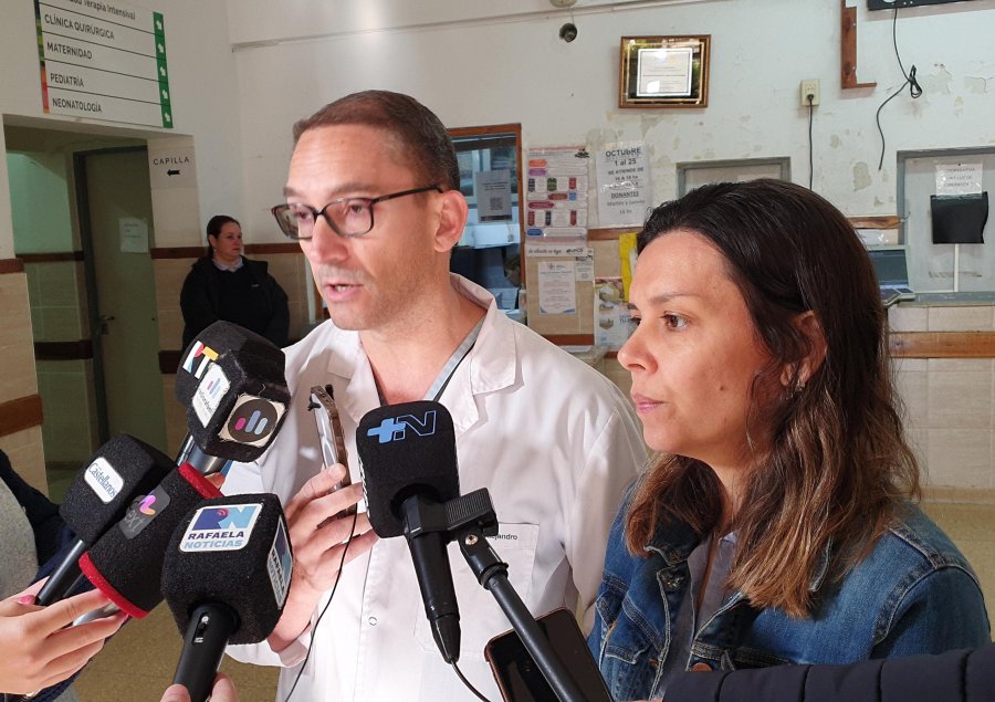 MODALIDAD DE ATENCION. La Dra. Natalia Weppler, directora del Hospital Rafaela, celebr&oacute; &ldquo;la unificaci&oacute;n de los servicios&rdquo;.