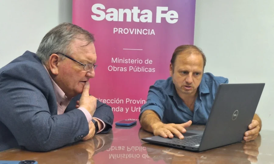 Felipe Michlig y Lucas Crivelli durante el encuentro.