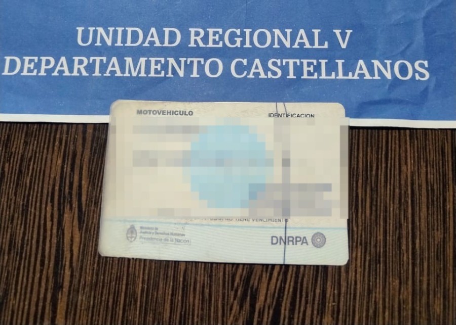 Personal de Comisaria 4ª de María Juana recuperó una moto y una cédula, ambas con pedido de secuestro vigente.
