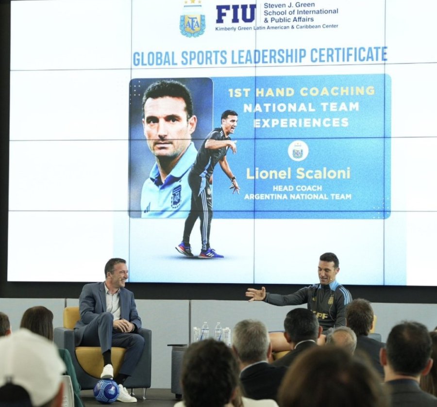 Lionel Scaloni brindó una charla sobre liderazgo deportivo en la Universidad de Miami y dejó una reflexión.