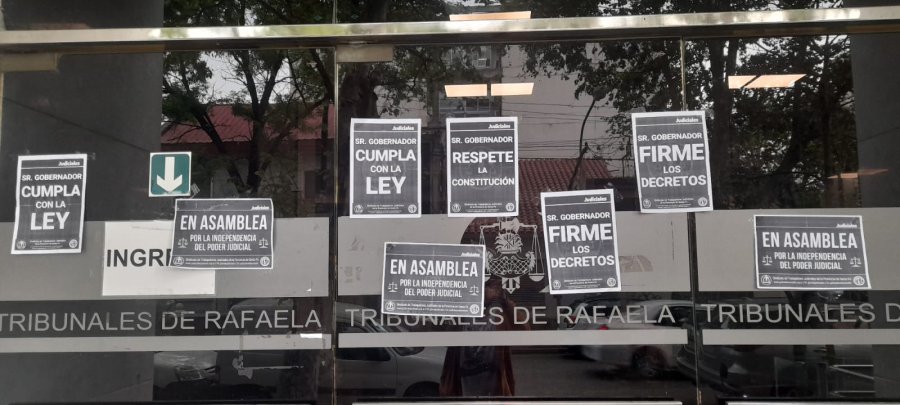 CONFLICTO. Este jueves habr&aacute; paro del personal de los tribunales en nuestra ciudad.