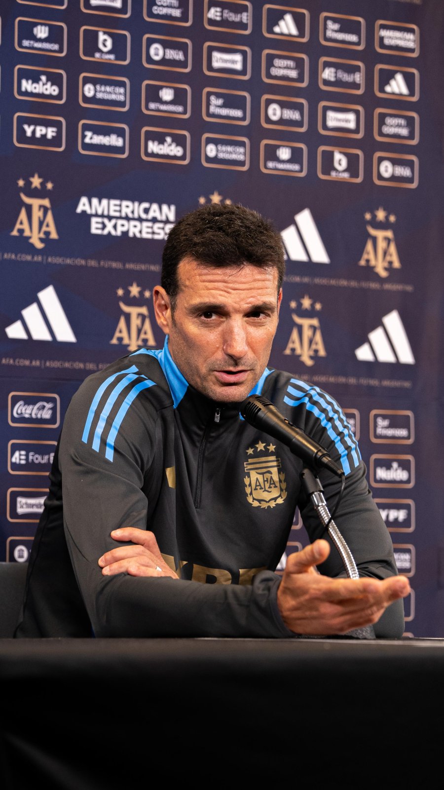 CONFERENNCIA. Scaloni habló de distintos temas.