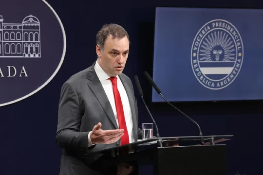 El vocero presidencial, Manuel Adorni.