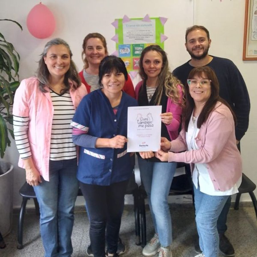 El equipo del Centro de Salud del barrio 9 de Julio se sum&oacute; a la campa&ntilde;a.