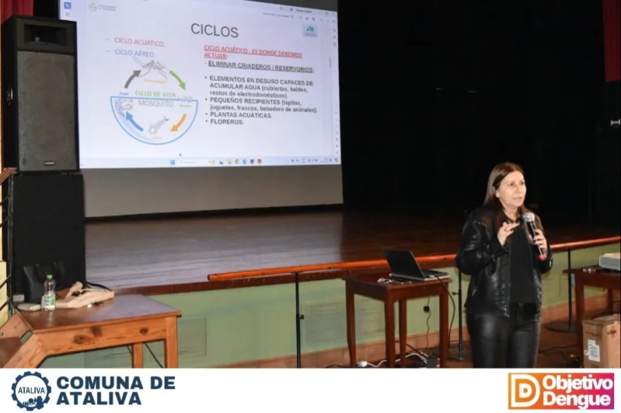 Mar&iacute;a Cecilia Gabiani durante su presentaci&oacute;n.