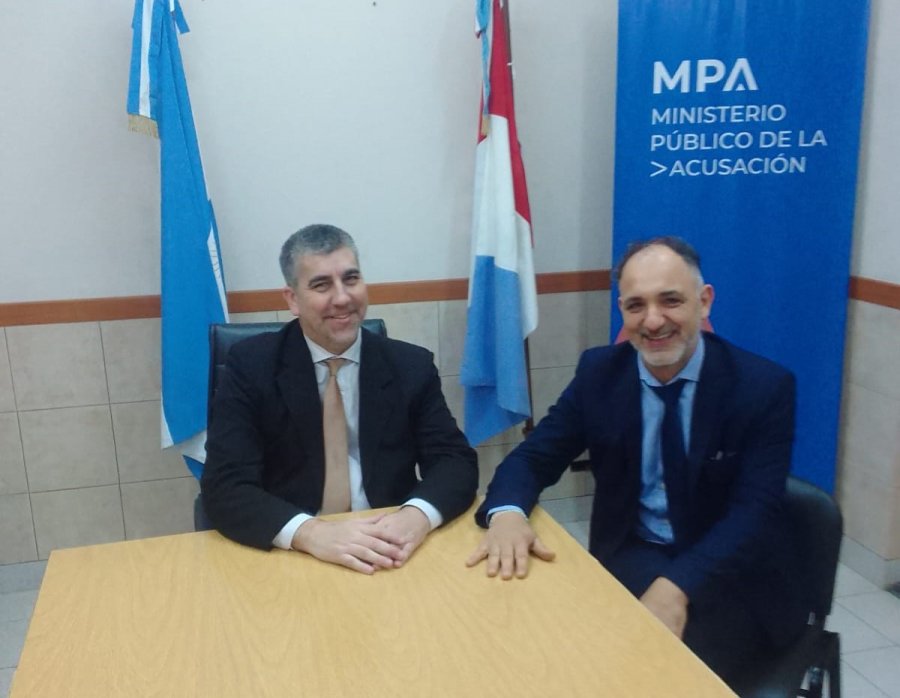 El Dr. Carlos Vottero se reunió con el titular del Servicio Público Provincial de la Defensa Penal, Dr. Carlos María Flores.