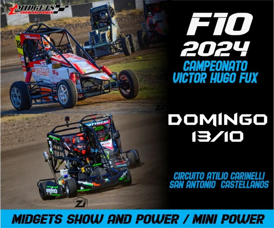 Afiche promocional de la competencia del próximo domingo.