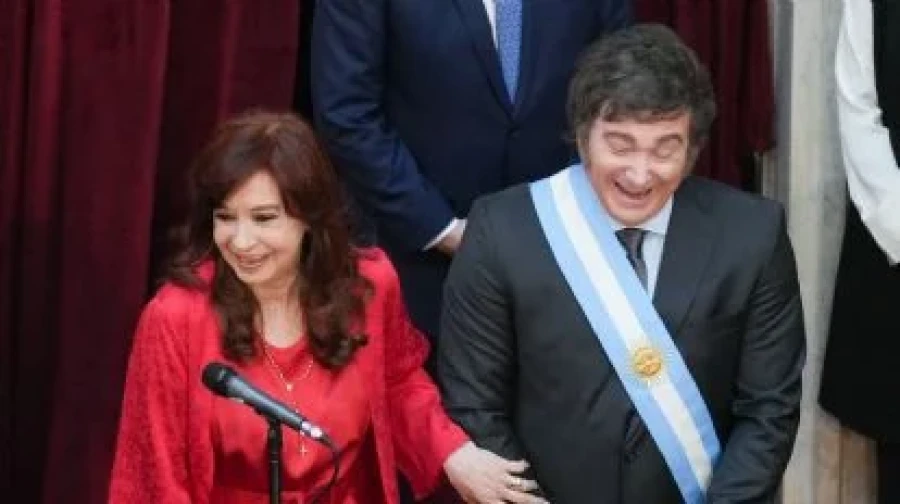 Javier Milei y Cristina Fernández de Kirchner.