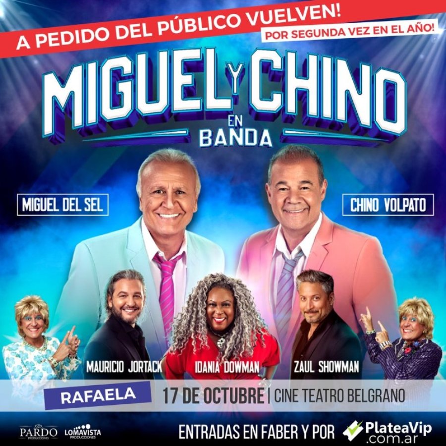 Miguel y Chino vuelven a Rafaela.