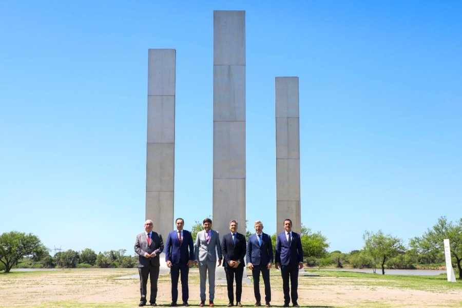 Los gobernadores que hoy firmarán el acuerdo en la ciudad de Santa Fe.