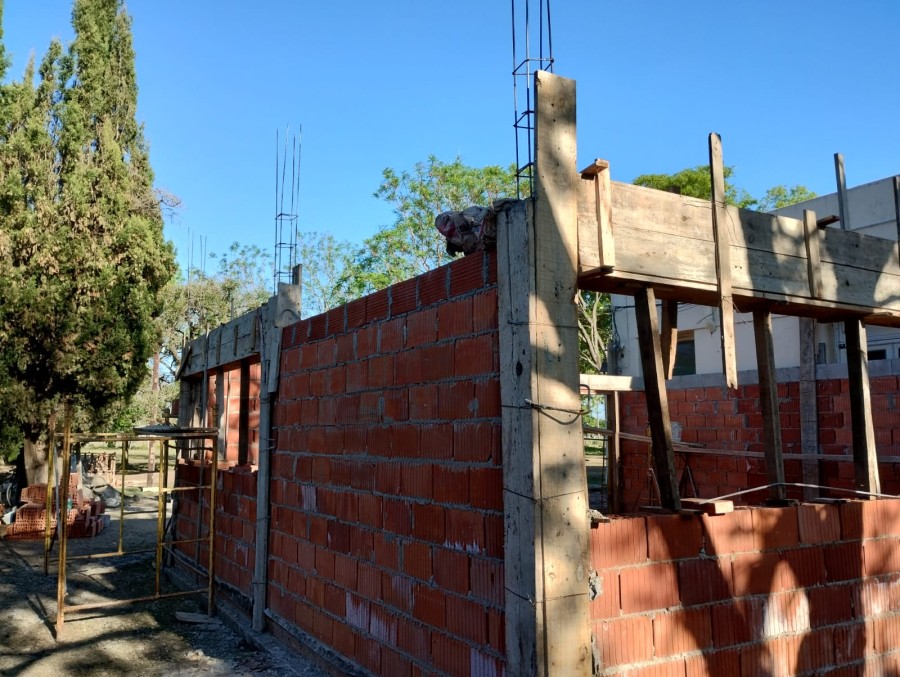 Virginia: vista del avance de obra.