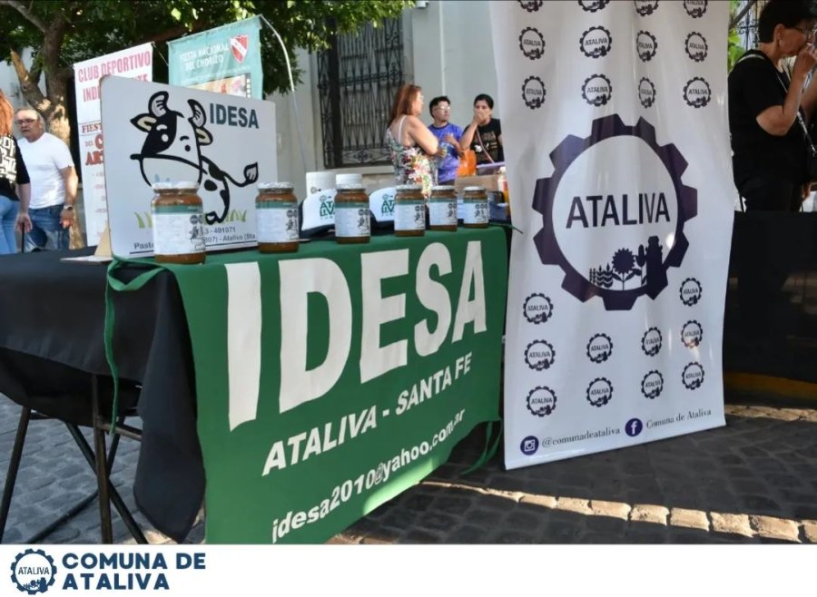 El stand ubicado en el Bv. Santa Fe.