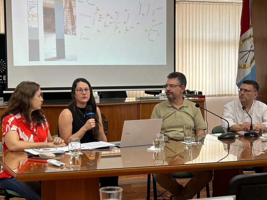 Patricia Imoberdorf, Mar&iacute;a Emilia Vidal, Germ&aacute;n Bottero y Lisandro M&aacute;rsico. (PRENSA CONCEJO)