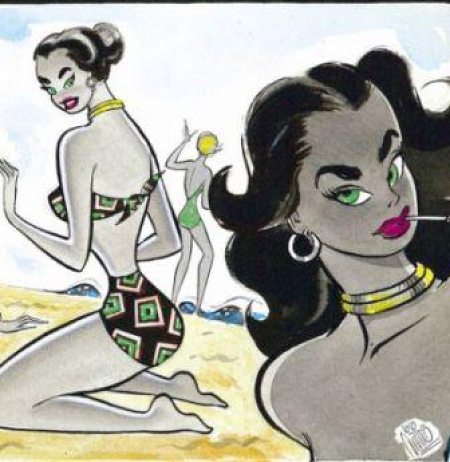 Unaq de las im&aacute;genes exhibidas en el Museo del Humor.