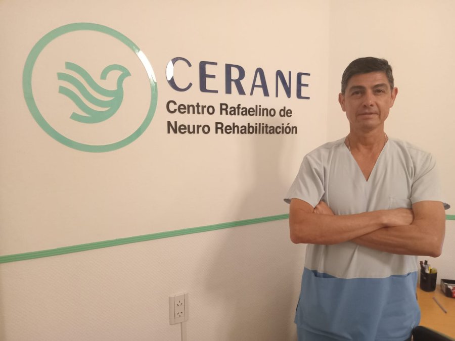 PROFESIONAL. Cristi&aacute;n V&aacute;zquez, director del Centro Rafaelino de Neurorehabilitaci&oacute;n.