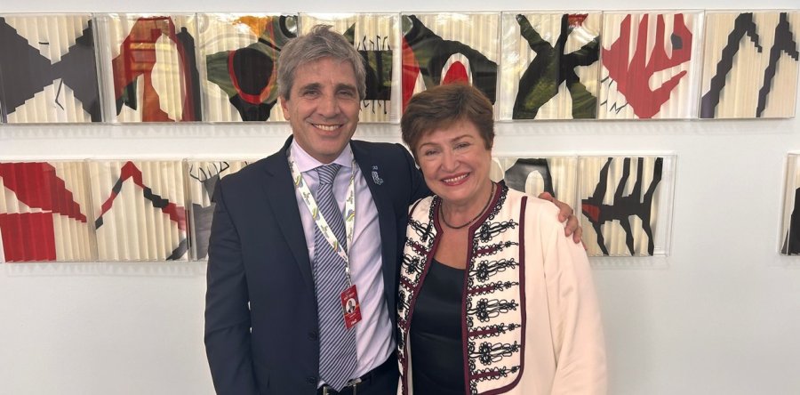 EN WASHINGTON. El ministro, Luis Caputo se reuni&oacute; con la jefa del FMI para analizar un nuevo acuerdo sobre la deuda.