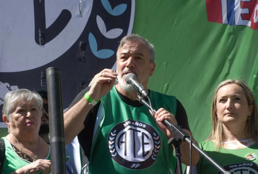 El secretario general de ATE, Rodolfo Aguiar.