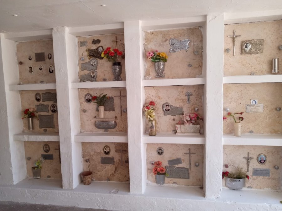 Galería de nichos, uno de los espacios intervenidos.