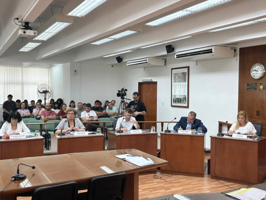 ATENTOS. Los remiseros asistieron al Concejo para seguir el tratamiento del proyecto sobre la antig&uuml;edad de los veh&iacute;culos.
