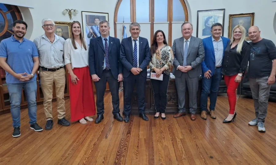 Los participantes del acto realizado en la Casa Gris.