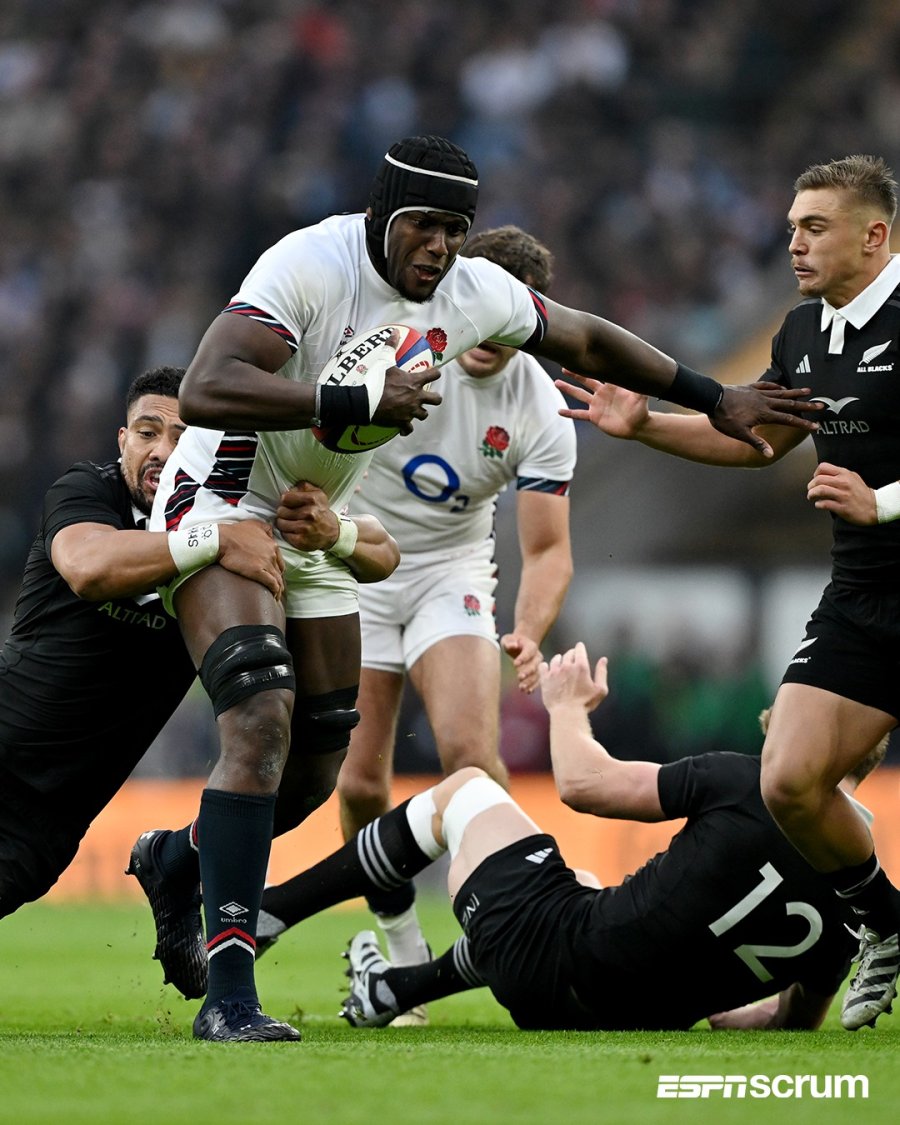 PARA LA VISITA. Los All Blacks se llevaron la victoria.