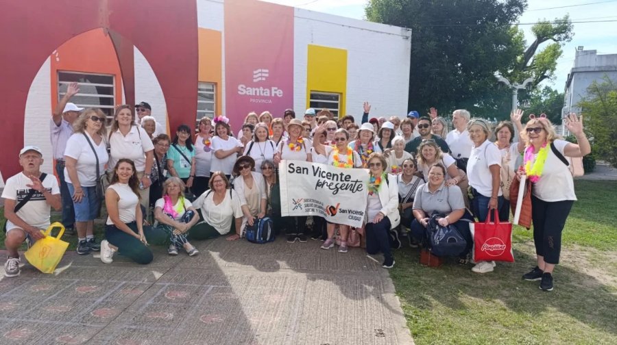 La delegación que estuvo en la Capital Provincial.